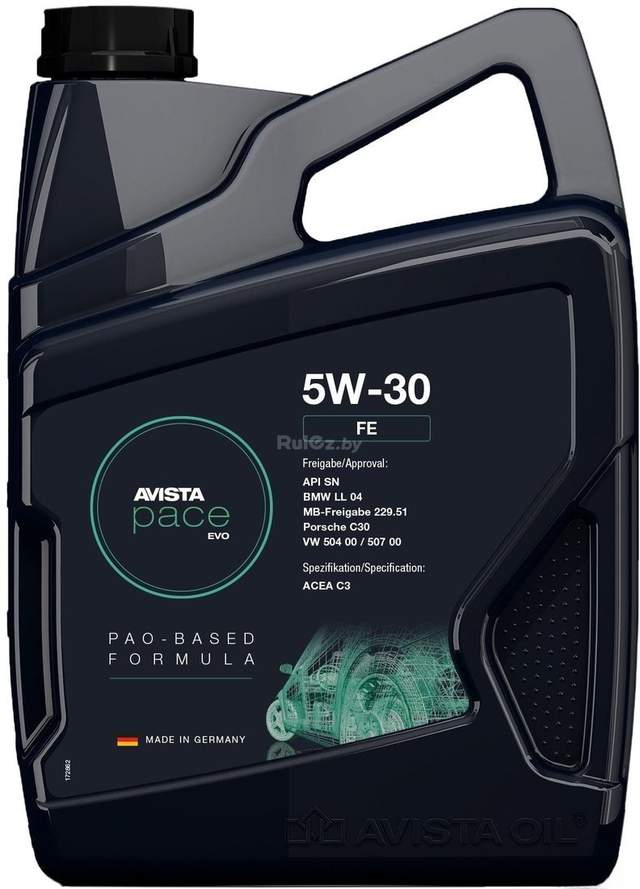 Моторное масло Avista pace EVO FE 5W-30 5л