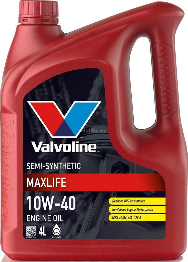 Моторное масло Valvoline MaxLife 10W-40 4л