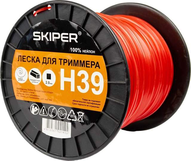 Леска для триммера Skiper H38 Skiper H39