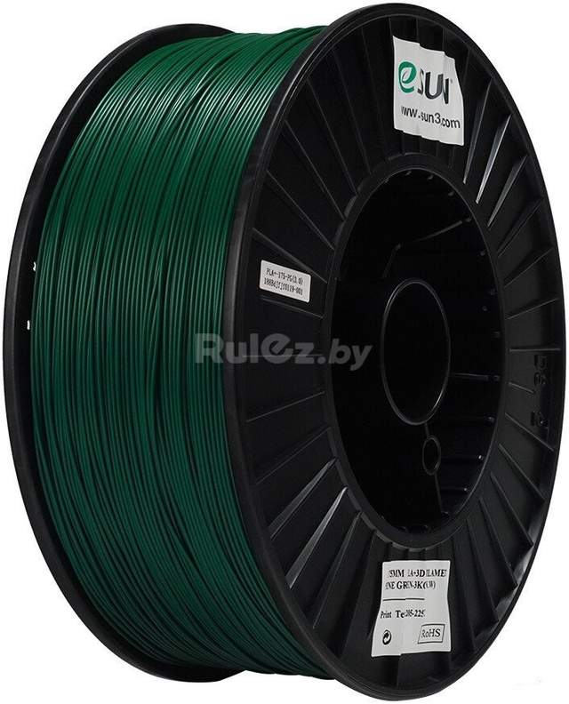 Филамент eSUN PLA+ PLA+175O-PG3B1 (1.75 мм, 3 кг, сосново-зеленый)