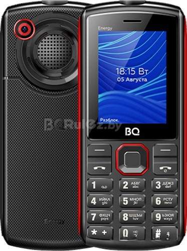 Кнопочный телефон BQ-Mobile BQ-2452 Energy (черный/красный)