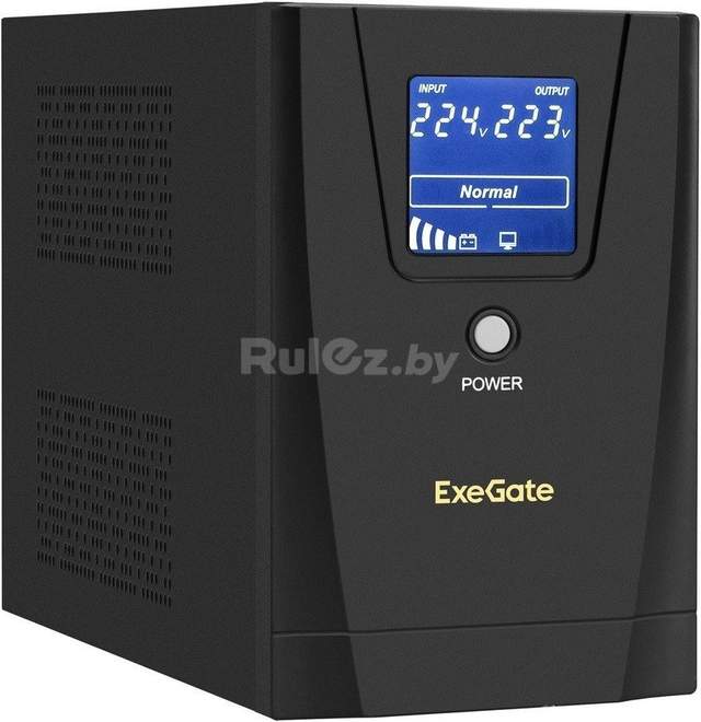 Источник бесперебойного питания ExeGate SpecialPro Smart LLB-1500.LCD.AVR.2SH.3C13.USB EX292800RUS