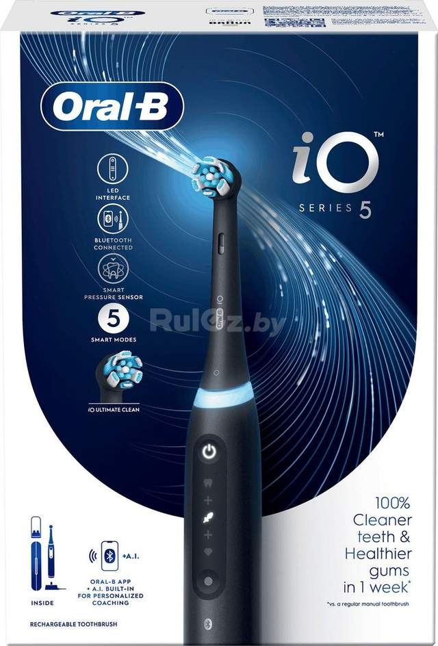 Электрическая зубная щетка Oral-B iO 5 iOG5.1B6.2DK (черный)