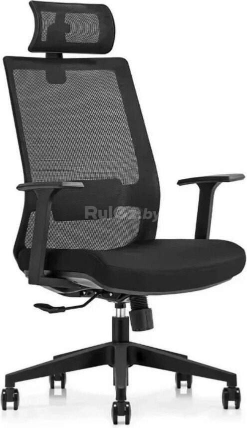 Кресло SitUp Madrid PL Black (сетка Black/ткань Black)