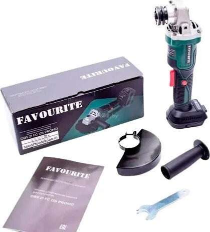 Угловая шлифмашина Favourite OBS 21 FG 125 Set Promo (без АКБ)