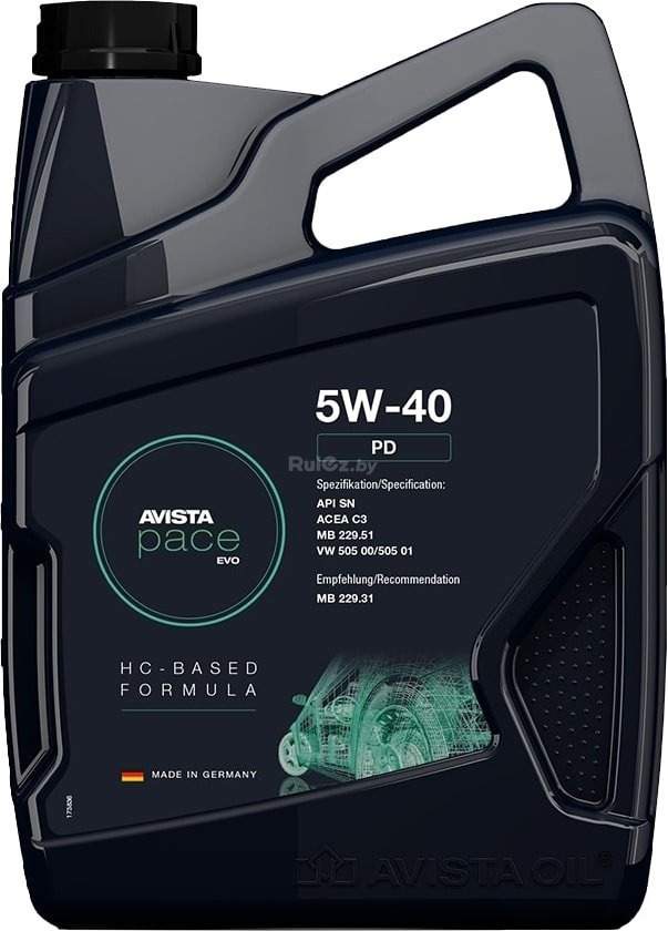 Моторное масло Avista Pace Evo PD 5W-40 5л