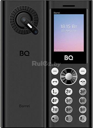Кнопочный телефон BQ-Mobile BQ-1858 Barrel (черный/серебристый)