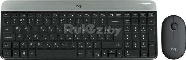 Клавиатура + мышь Logitech MK470 Slim Wireless Combo Logitech MK470 Slim Wireless Combo 920-009206 (графитовый)