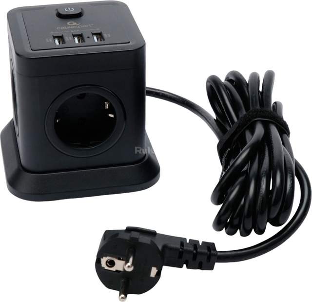 Сетевой фильтр Cablexpert TWR-4-U3-B-3