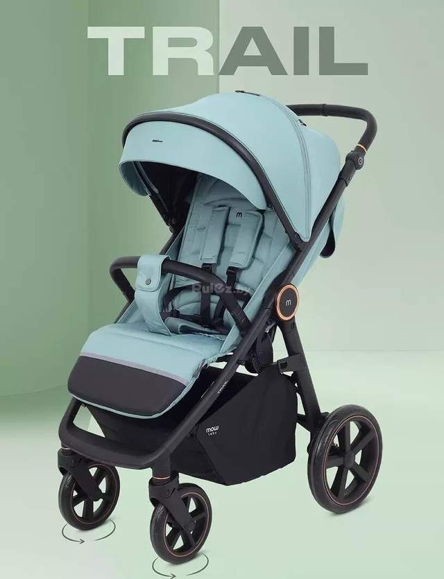 Коляска прогулочная «книга» MOWbaby Trail 2025 MB090 (зеленый)