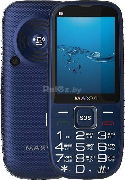 Мобильный телефон Maxvi B9 (синий)