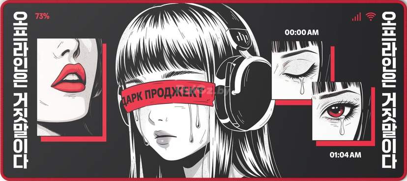 Коврик для мыши Dark Project MD3a Doomscrolling (черный)