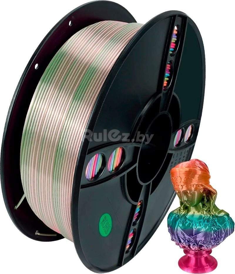 Пластик Kingroon PLA Silk 1.75мм B01889 (1кг, Rainbow Candy)