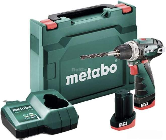 Дрель-шуруповерт Metabo BS Basic 600984500 (с 2-мя АКБ, кейс) Metabo PowerMaxx BS Basic 600984500 (с 2-мя АКБ, кейс)