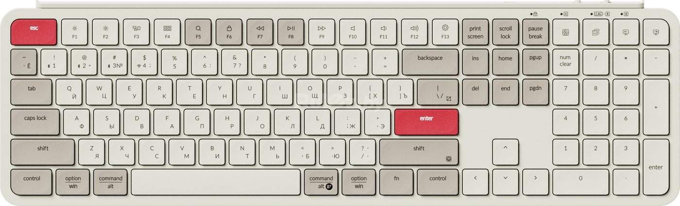 Клавиатура Keychron B6 Pro B6P-K13-RU (ретро красный)