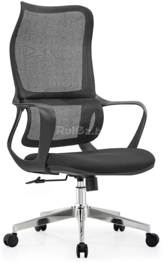 Офисное кресло SitUp LATI-H Black Chrome (сетка Black/Black)