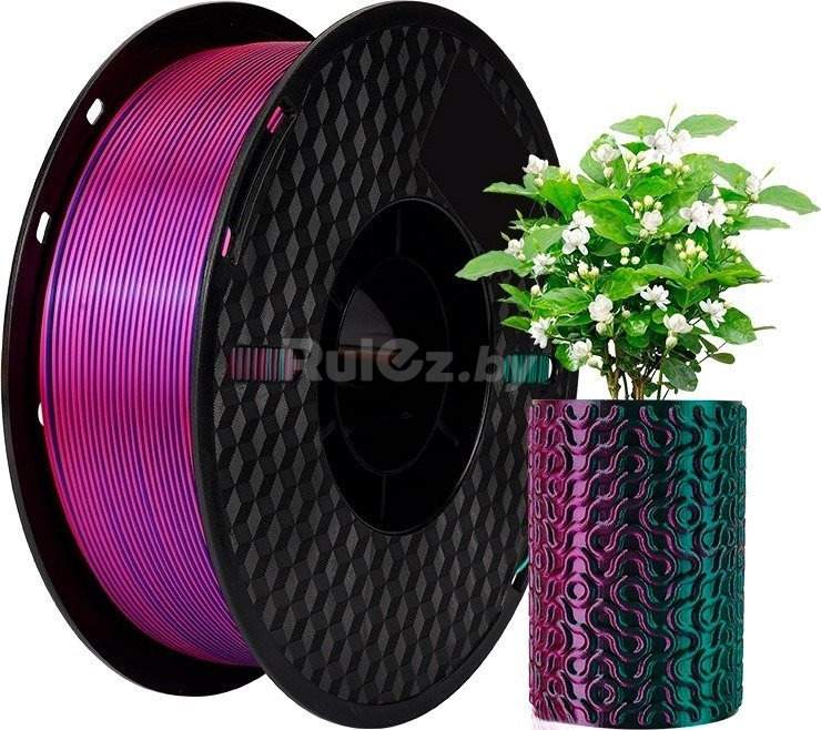Пластик Kingroon PLA Tri Color Silk 1.75мм NSC020 (1кг, Red/Green/Blue)