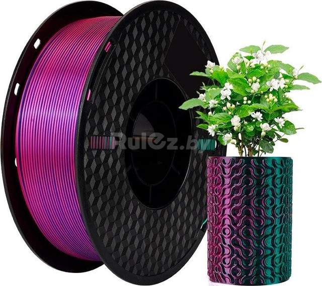 Пластик Kingroon PLA Tri Color Silk 1.75мм NSC020 (1кг, Red/Green/Blue)