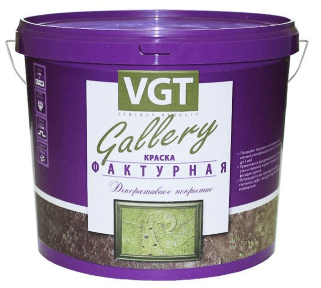 Краска фактурная VGT GALLERY, 9 кг