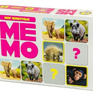 Настольная игра Мемо. Мир животных / 03590 21век