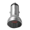Автомобильное зарядное Baseus 24W (серебристый)