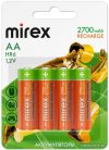 Аккумулятор Mirex AA 2700mAh 4 шт HR6-27-E4 цена