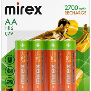 Аккумулятор Mirex AA 2700mAh 4 шт HR6-27-E4 цена