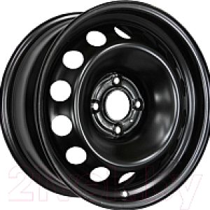 Штампованный диск 16008 16x6" 4x108мм DIA 63.4мм ET 37.5мм Black 21век