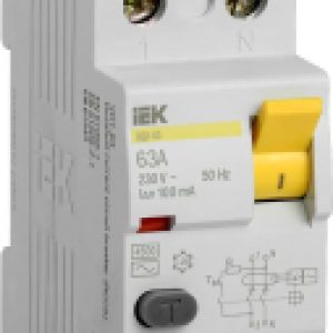 Дифференциальный автомат ВД1-63 2P 63А 100mA / MDV10-2-063-100 21век