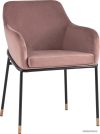 Стул с подлокотниками Stool Group Сандра велюр (пыльно-розовый) цена