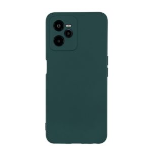 Чехол для Realme C35 бампер АТ Silicone case (темно-зеленый)