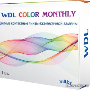 Контактные линзы WDL Color Monthly BC blue -5 дптр 8.6 мм (1 шт) цена