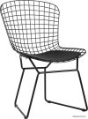 Стул Stool Group Bertoia с черной подушкой (черный) цена