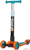 Трехколесный самокат Novatrack Rainbow Pro Transparent New 120PROT.RAINBOW.BL22 (синий/оранжевый) цена