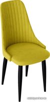 Стул Трия Франк исп.2 ДП2-30 конус (черный матовый/микровелюр желтый) цена
