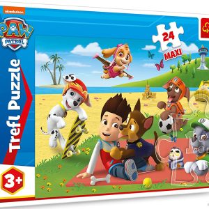 Пазл Trefl Щенячий патруль. Игра на одеяле Maxi 14346 (24 эл) цена