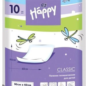 Набор одноразовых пеленок Happy Classic 90x60 (10 шт) цена