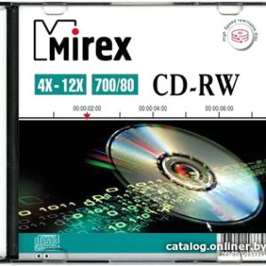 CD-RW диск Mirex 700Mb 12х UL121002A8S (1 шт.) цена