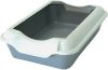 Туалет-лоток С бортиком серый 37x27x11.5см 21век