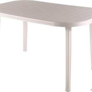 Стол Элластик-Пласт Овальный 136x82x74 (белый) цена