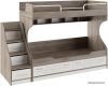 Двухъярусная кровать Трия Брауни 200x80 (с лестницей) цена