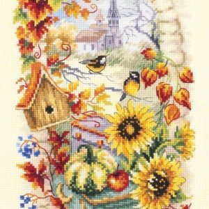 Набор для вышивания Чудесная игла Яркая осень 7423795 цена