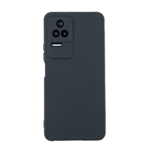 Чехол для POCO F4 бампер АТ Silicone case (Черный)