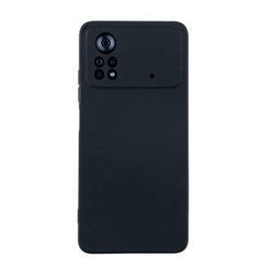 Чехол для POCO X4 PRO 5G бампер AT Silicone Case (черный)