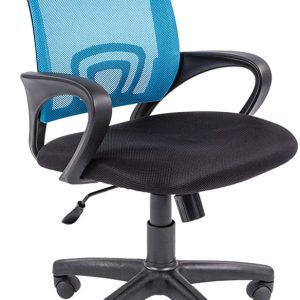 Кресло CHAIRMAN 696 black (голубой) цена