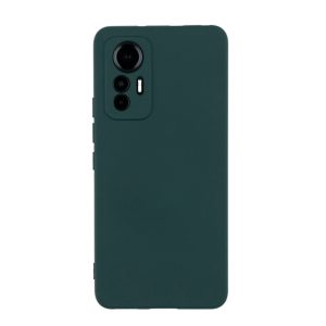 Чехол для Xiaomi 12 Lite бампер АТ Silicone case (темно-зеленый)