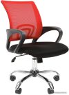 Кресло CHAIRMAN 696 Chrome (черный/красный) цена