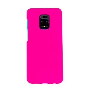 Чехол для Redmi Note 9S/9 Pro бампер AT Silicone case (Ярко-розовый)
