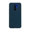 Чехол для Redmi 9 бампер AT Silicone case (Темно-синий)
