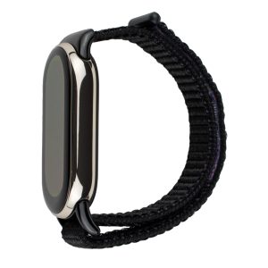 Ремешок для Xiaomi Smart Band 8 Bingo Nylon (черный с фиолетовым)
